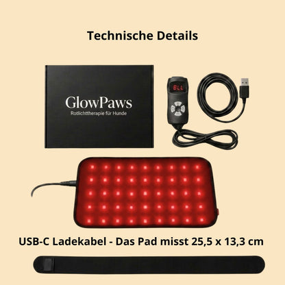 GlowPaws - Rotlichttherapie für Hunde